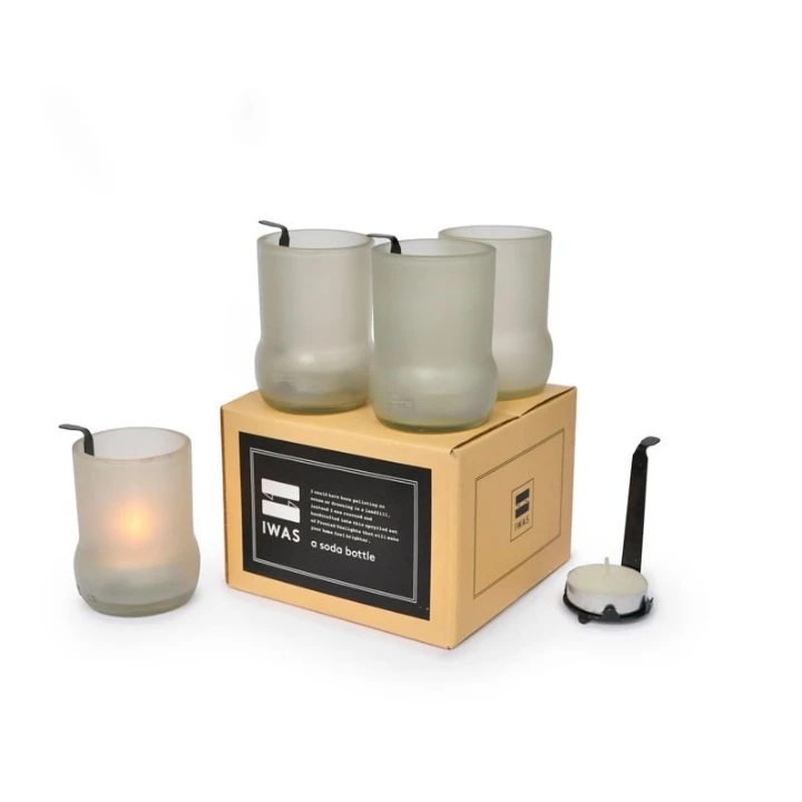 Unieke Waxinelichtjes van Geupcyclede Frisdrankfles – Industrieel Cadeau met Karakter - Afbeelding 2