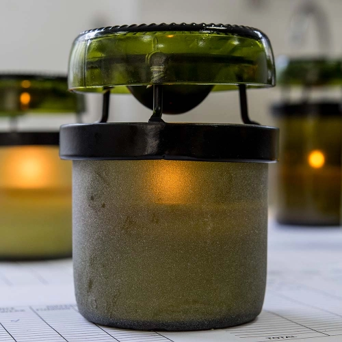 Duurzame Geurbrander van Geupcyclede Wijnfles – Handgemaakt & Hergebruikt - Afbeelding 2