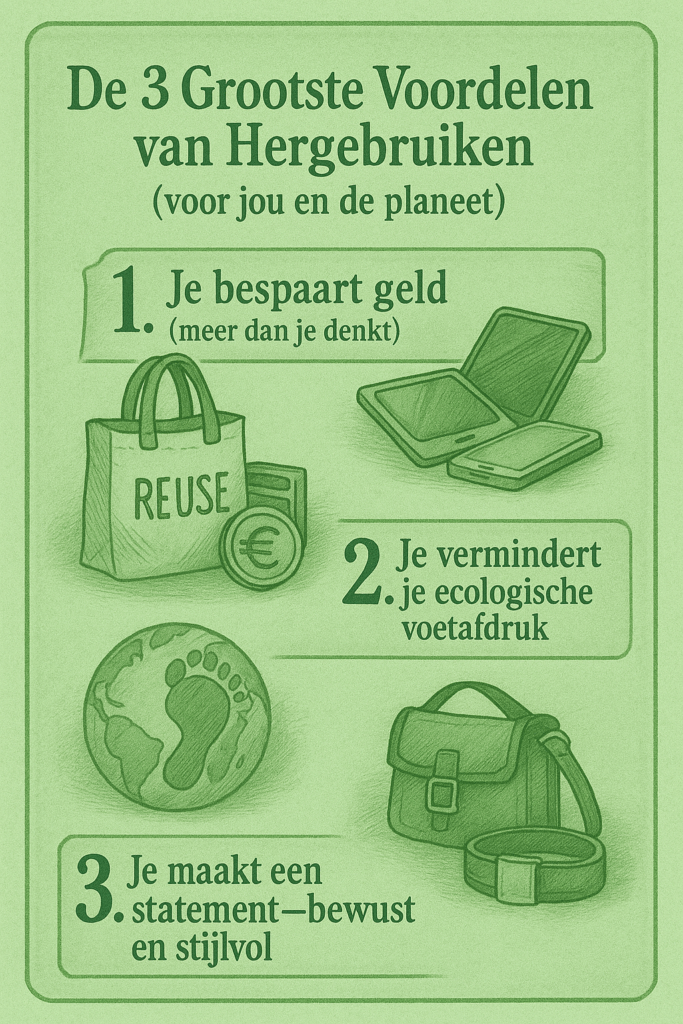 Drie voordelen van hergebruiken